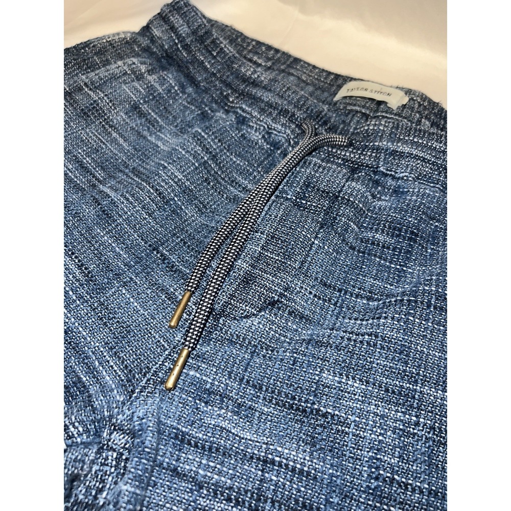 Taylor Stitch Apres Shorts Indigo Slub Size Small Mens 100% Organic Cotton 7inch - Picture 3 of 7